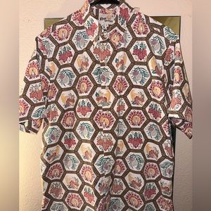 RARE Reyn Spooner Thanksgiving Commemorative Hawaiian Aloha Button Shirt MED
